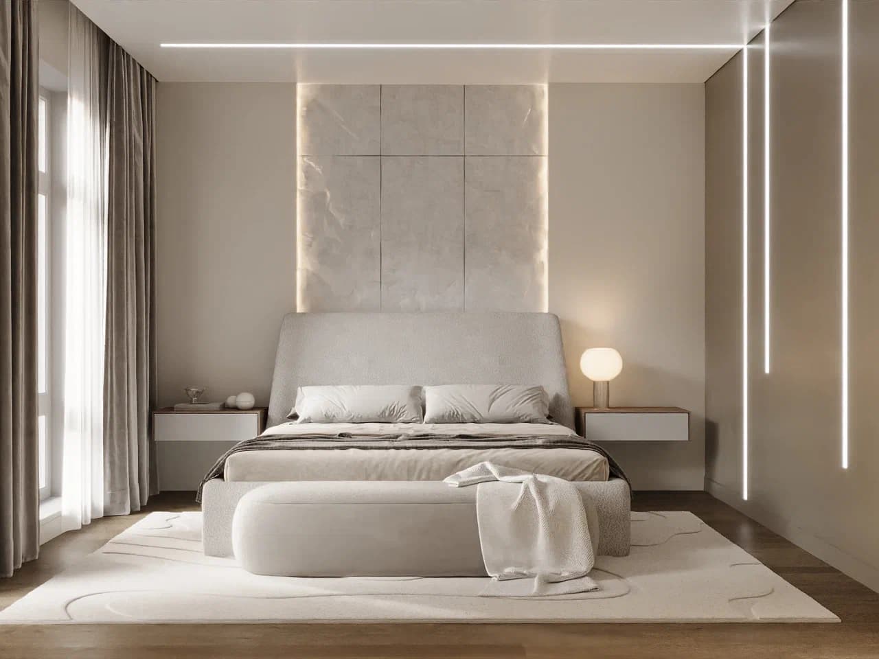 Пример интерьера: Гостиная с индивидуальным дизайном